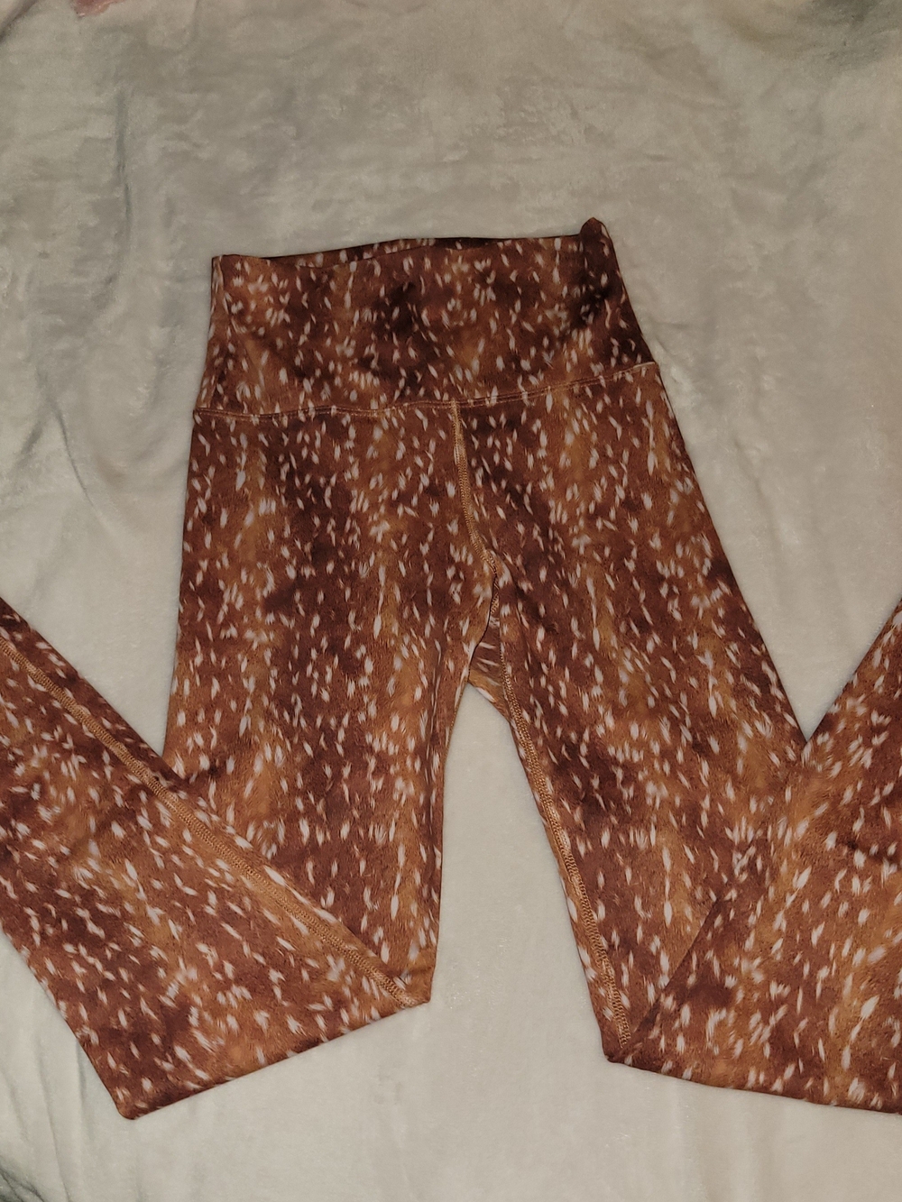Beach Riot Piper Brown Speckled Deer Print High-Waist Leggings